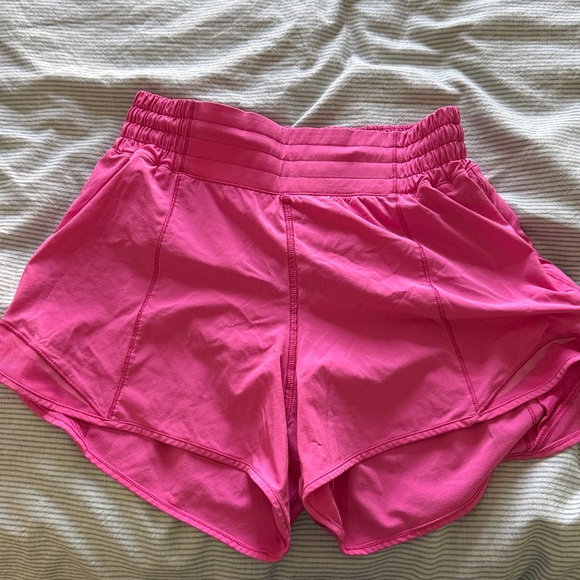 Lululemon Hotty Hot High Rise Pink Athletic Shorts - Picture 1 of 3